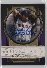 2022 Topps Five Star Auto Purple 4/50 Juan Marichal #FSA-MAR Auto HOF a4e