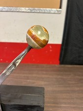 Muncie Hurst 4 Speed Onyx Stone Swirl Shifter Ball Like Marble Rat Rod 2 626