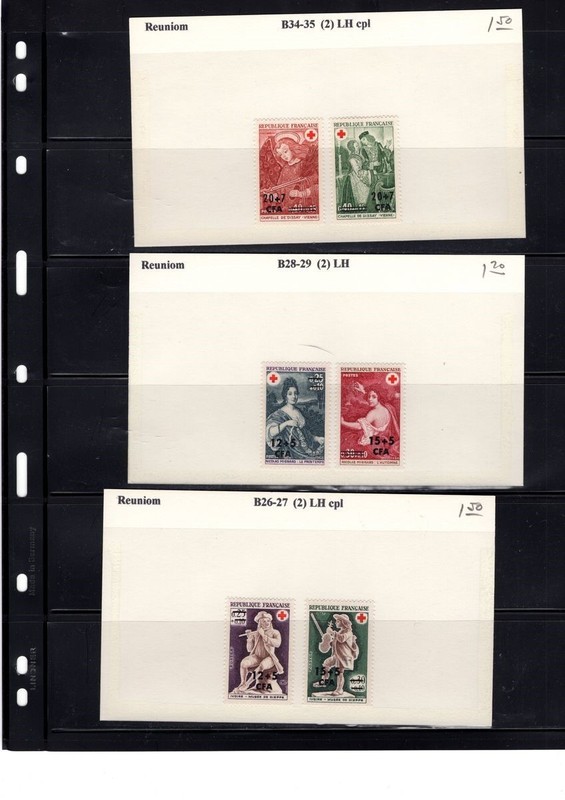 BH GOLDPATH: REUNION STAMP, CAT VALUE $4.20, #B34-35, #B28-29, BHS_001_153_3