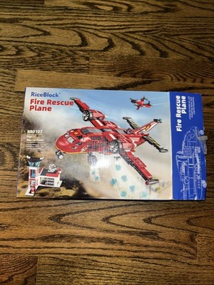 Rice Block #RB0107 - Fire Rescue Plane - Building Block Set