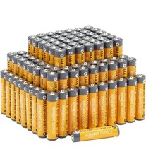 100 Amazon Basics AAA Alkaline High-Performance Batteries 1.5 Volt 10-Year Shelf