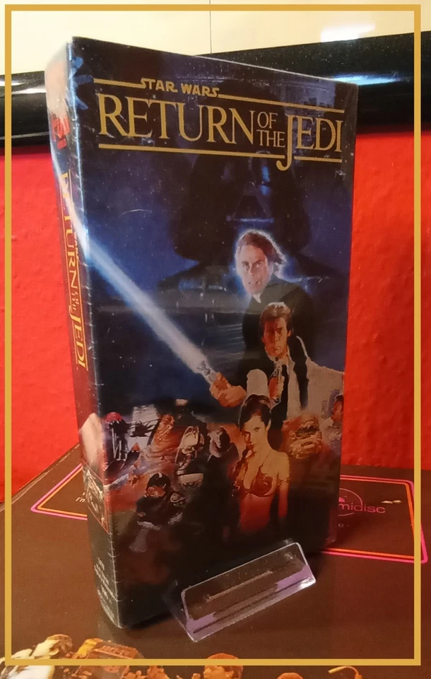 VHS STARWARS TAPE 1990 RETURN OF THE JEDI CBS WATERMARK HTF 7.5+ VGA IGS VG A SW - Bild 4 von 4