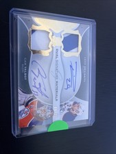 2017 The Cup Dual Signature Materials Leon Draisaitl Cam Talbot Auto /35 Oilers