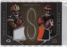 2016 Panini Infinity RPS Dual Memorabilia Prime 3/8 Tyler Boyd Trevor Davis 7eo