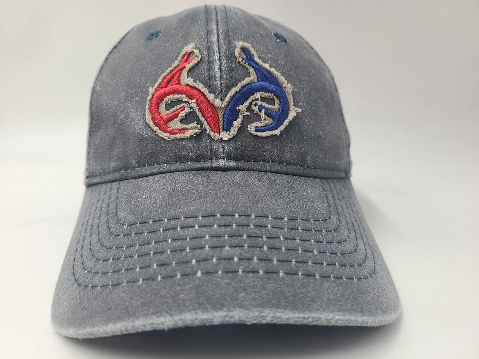 Realtree Gorra Ajustable con Tirantes Caza Peces Aire Libre Informal Hombres Mujeres Azul Foto 2 de 4