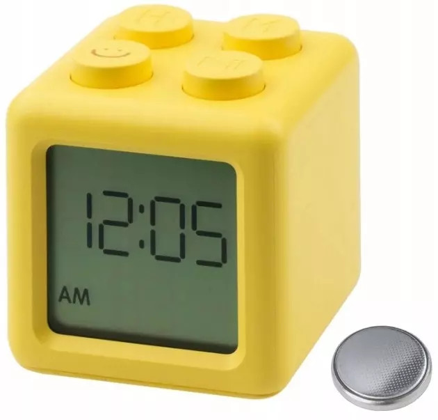 5906555610525 Zegar kwadratowy 5 cm tarcza cyfrowa Ecolight 5490₽