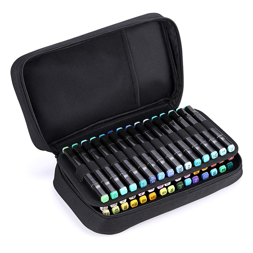 BTSKY Art Marker Carrying Case Lipstick 13.39 x 3.15 x 7.48 