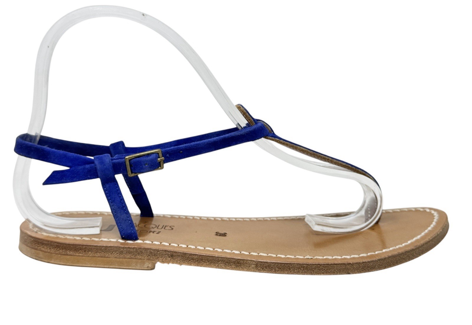 APL Sandalo K. Jacques St. Tropez Picon blu pelle scamosciata slingback EU 39 US 8 5 9