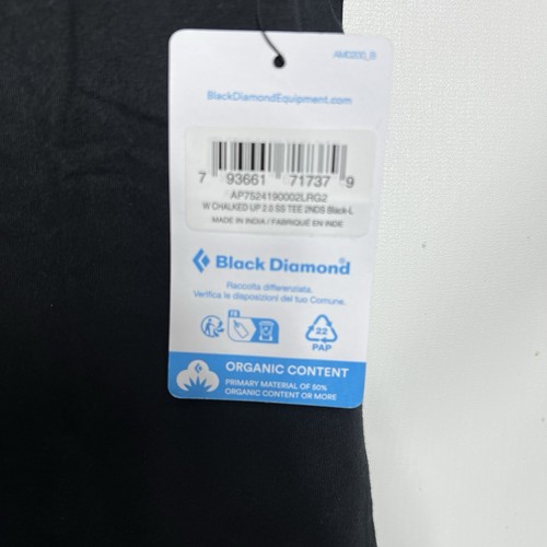 Black Diamond Chalked Up 2.0 Klettern T-Shirt Damengröße Large neu mit Etikett - Bild 6 von 14