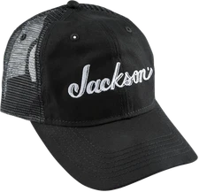 Jackson Guitars Trucker Hat, Black, Adjustable One Size fits Most Snap Back