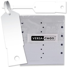 WHITE Self-Locking Arrow Key Tags 1,000 per pack Size 4 1000 Tags, White