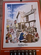 Vintage Guinness Signs Calendar 1976 50th Cartons Art Prints Pub Memorabilia