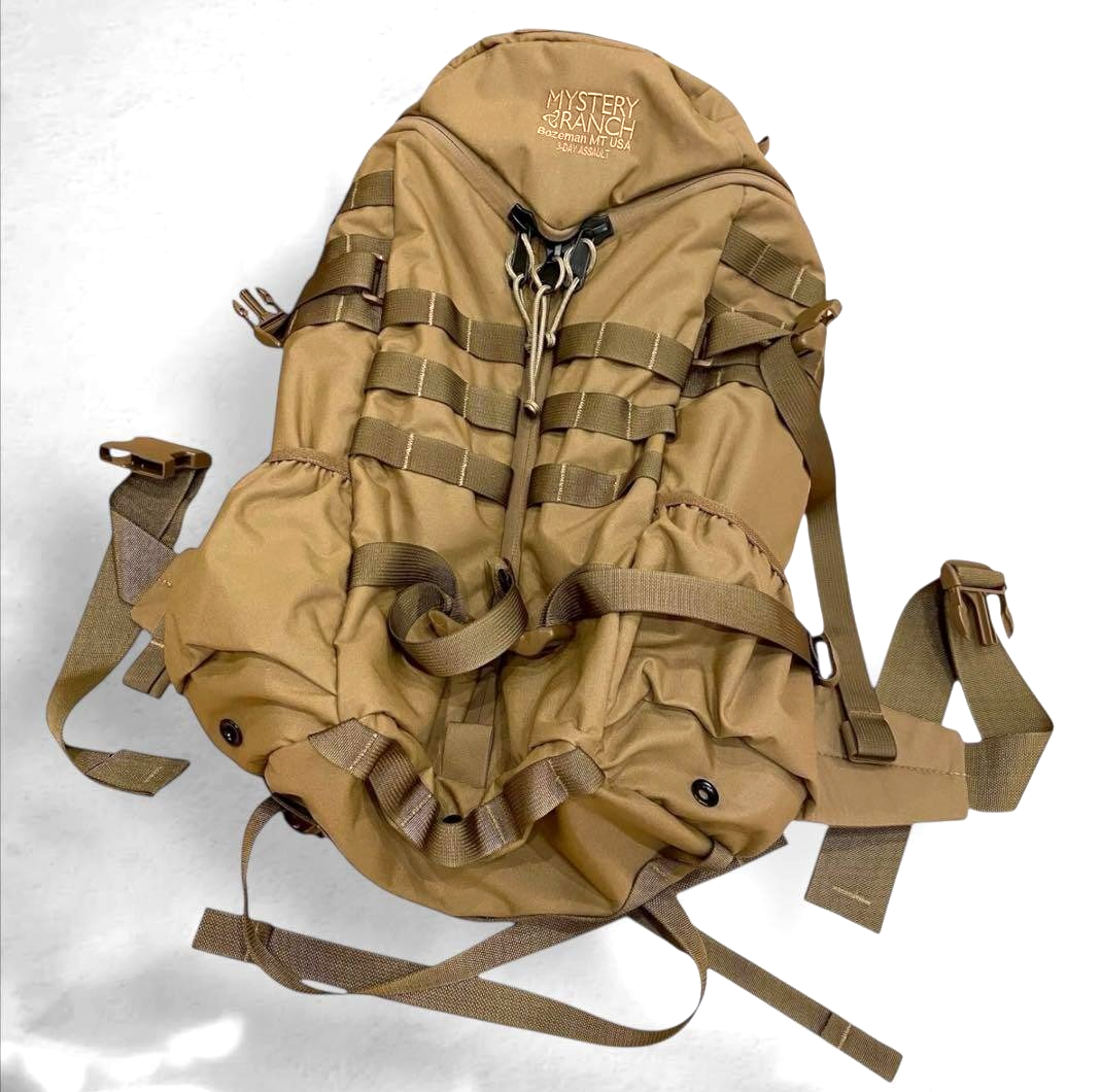 Mystery Ranch 3 Day Assault BVS Coyote 3-Zip Backpack Rare | eBay