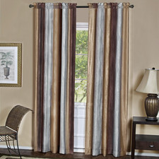 Ombre Panel Light Filtering Semi-Sheer Window Curtain - 84 Inch Length, 50 Inch