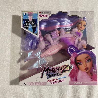Offizielle Mermaze Mermaidz Farbwechsel Slumber Party - Monroe Puppe NEU & VERSIEGELT