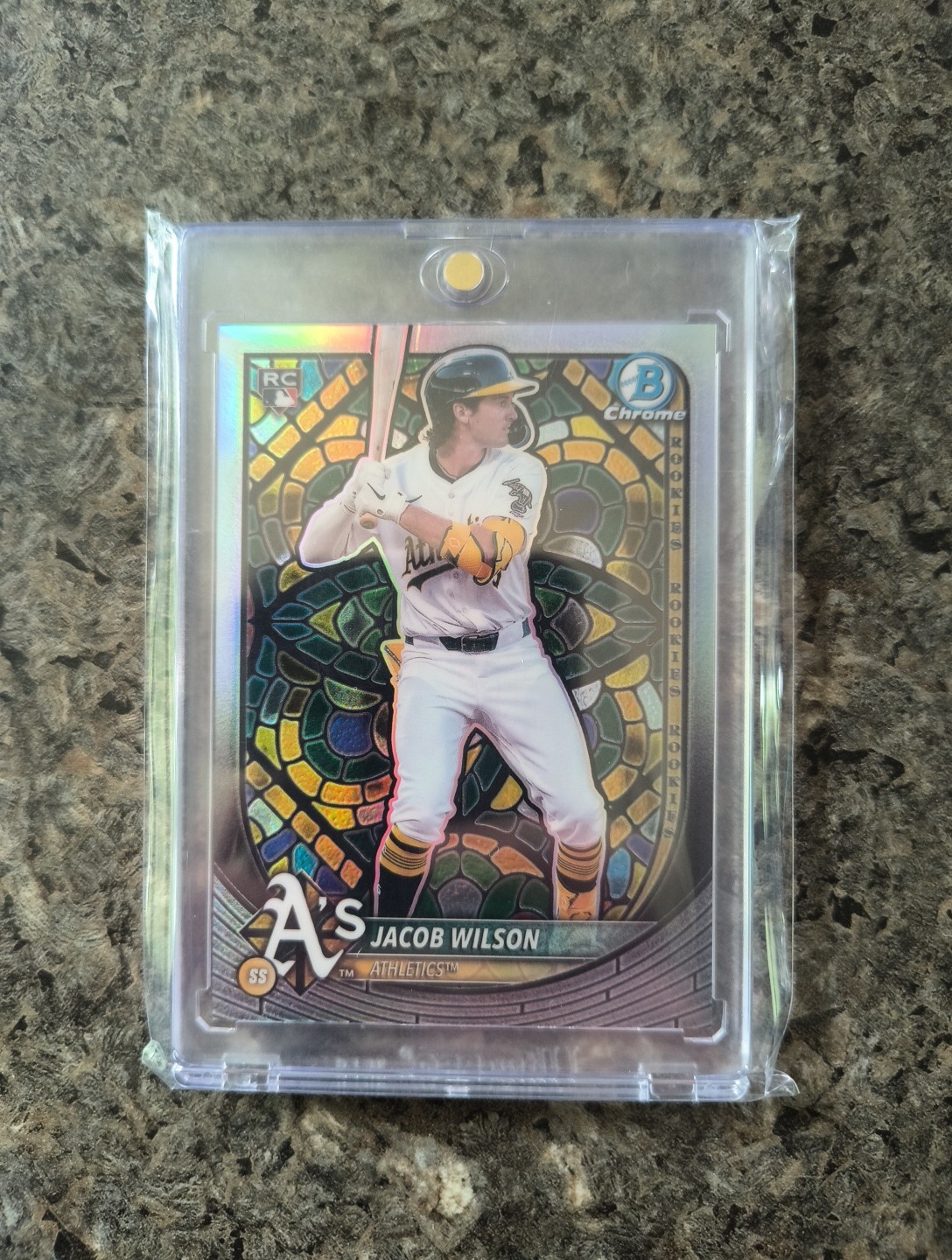 2025 Bowman Chrome - Jacob Wilson, Jacob Wilson #1 Etched in Glass SSP (RC)