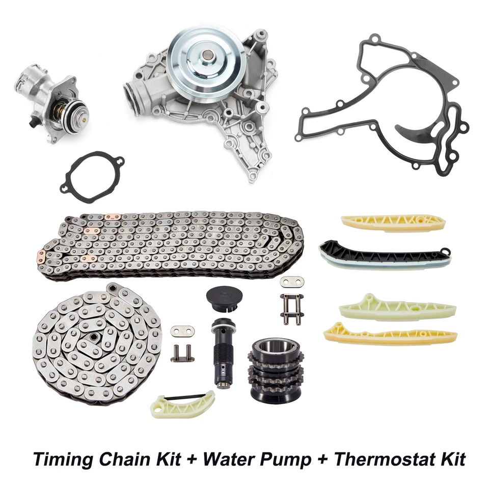 Комплект цепи ГРМ M272 и комплект водяного насоса для Mercedes-Benz GLK350 SLK280 E350 V6 - Изображение 2 из 4