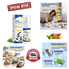 Upgraded Catnip Spray with Silvervine - Excitement for Indoor Cats, 3.84 Oz