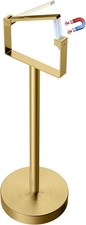 RUACQ Toilet Paper Holder Stand, Magnetic Closure Toilet Paper Stand with