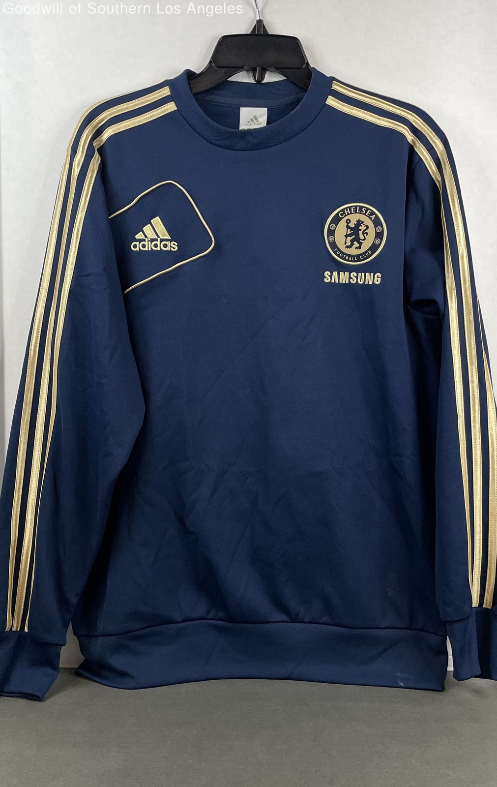 Adidas Chelsea FC Football Club Soccer Crewneck Sweatshirt Men's Size M