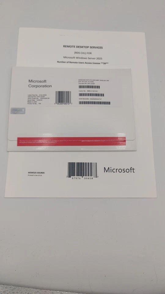 Bad HDD w/Windows Server 2025 Standard 16-CORE -Bonus 50 RDS Remote Desktop CALS - Image 3 of 4