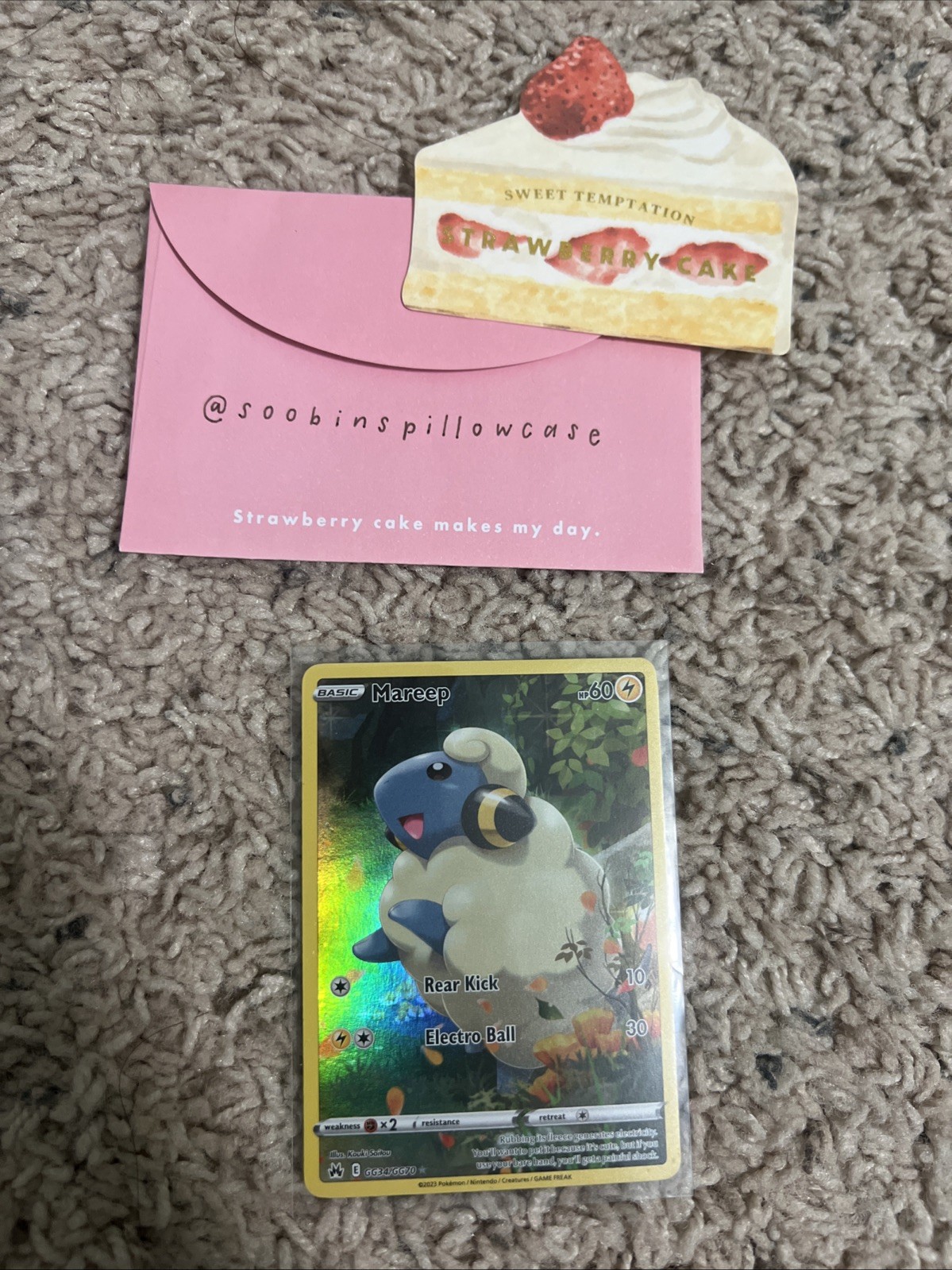 Mareep GG34/GG70 Pokemon TCG Crown Zenith: Galarian Gallery Ultra Rare NM