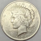 1922 Peace Silver Dollar US Coin 90% Silver - Philadelphia Mint - XF/AU Details