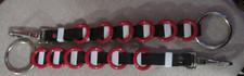 Driving Horse Team Spreaders 7 rining Horse size 3/4" snap White loops red rings
