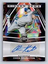 Owen Kellington 2022 Panini Elite Hidden Gems Signatures Black AU Pirates #HG-OK