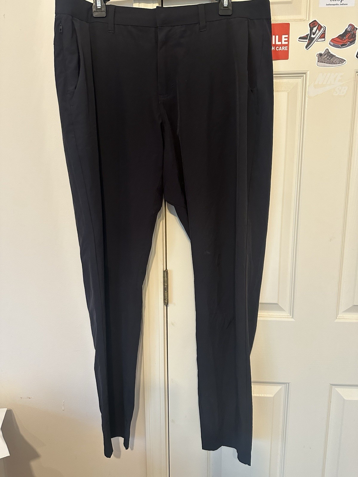 FABLETICS Performance Pants Black Stretch Logo Si… - image 1