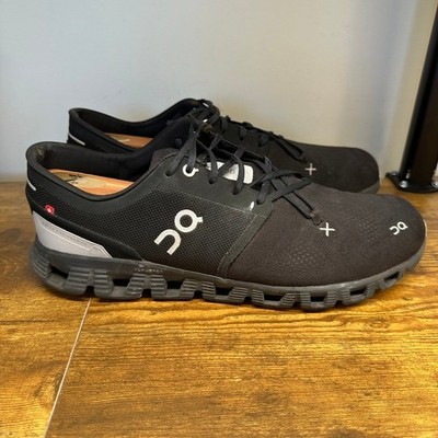 On Running Cloud X Mens Training Shoes Black Asphalt 60.98705 Size 12