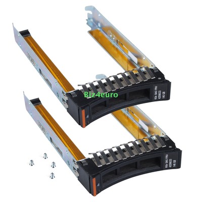 2x For IBM 2.5'' HDD Caddy / Festplatterahmen for System x Server 44T2216 M4 M3