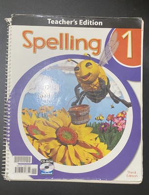 BJU PRESS SPIRAL SPELLING 1 TEACHER'S EDITION / TEACHER EDITION / THIRD EDITION