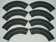 AURORA TJET 9" 1/4 CURVE TRACKS 8 PC VN-EXC VIBRATOR NO HOLE RACE READY 1