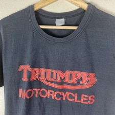 Vintage Triumph Motorcycle Shirt 70s Medium