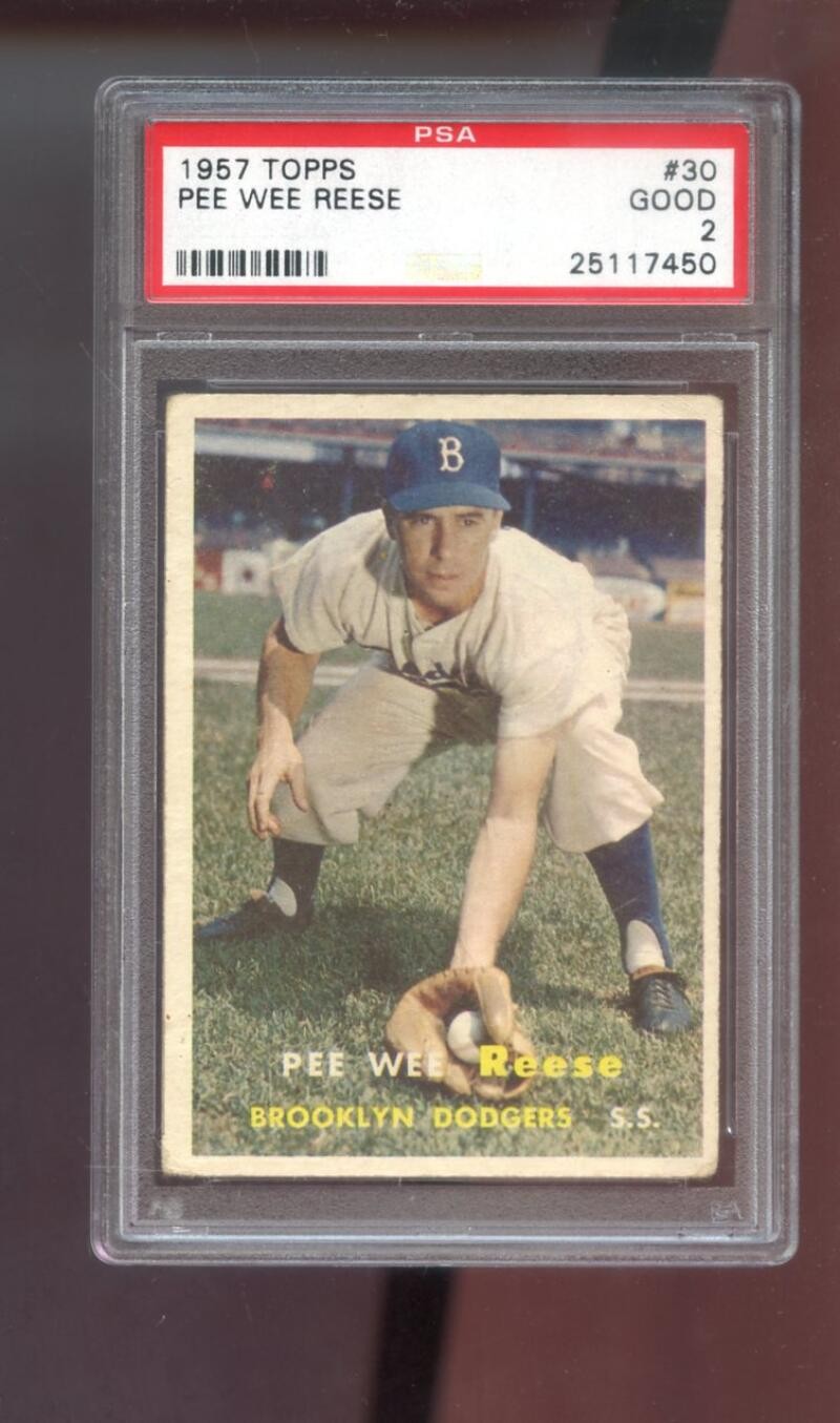 1957 Topps TOPPS #30 Pee Wee Reese front