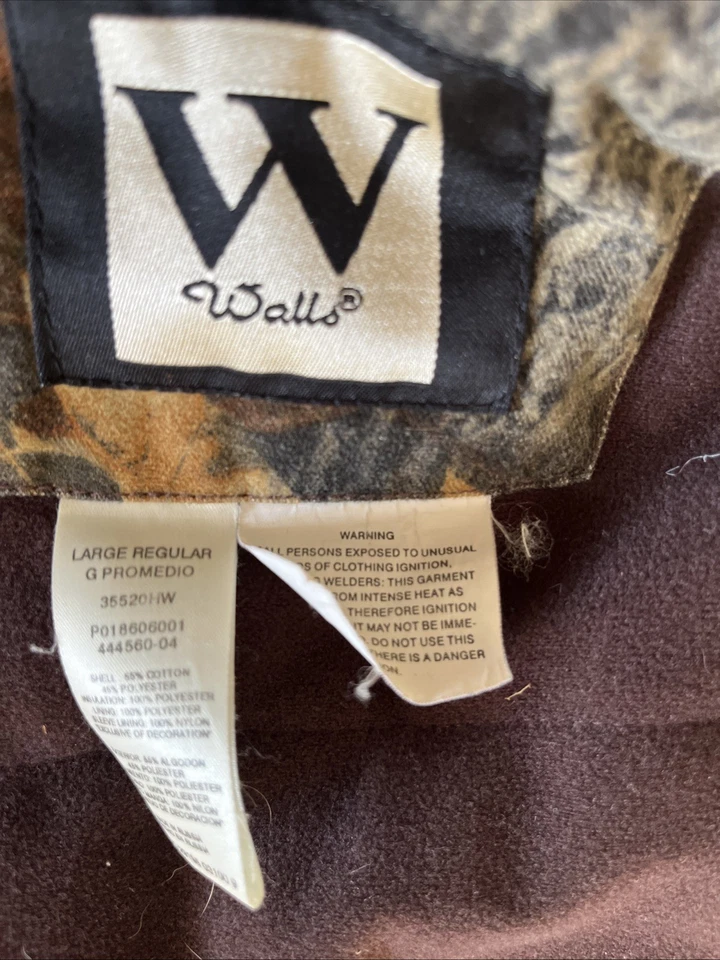 Walls Hooded Realtree Hardwoods Camo Jacket Size L - Image 4 of 4