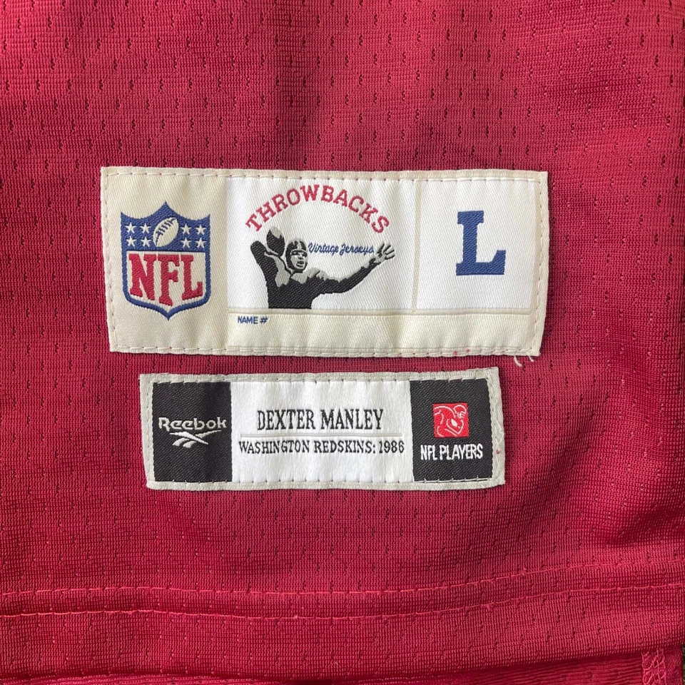 Vintage Dexter Manley Washington Redskins 72 Reebok NFL Kids Jersey L - Image 4 of 4