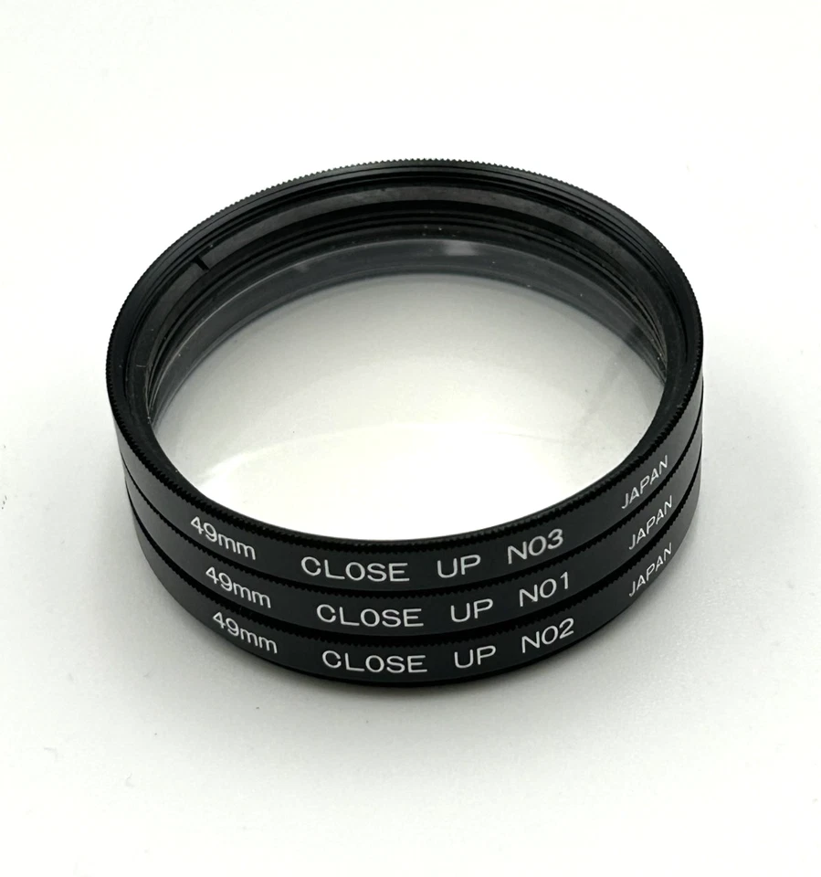 49mm Close Up Lens No 1, 2 & 3 Set C/W Case Japan refCP - Image 2 of 4