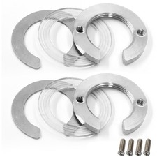 PHITUODA 2 Set 1.22inch/31mm Kitchen Faucet Fixing Nut Kit, C 31mm, Silver