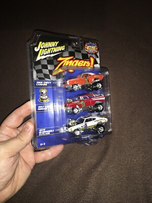 CS CUSTOMS RAT FINK ZINGERS CAMARO, NOMAD, HURST OLDS JOHNNY LIGHTNING 3 CAR SET
