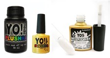 Yo!Nails capa base de goma, sin tapa limpia, esmalte de uñas en gel PLUSHKA LED UV superior mate