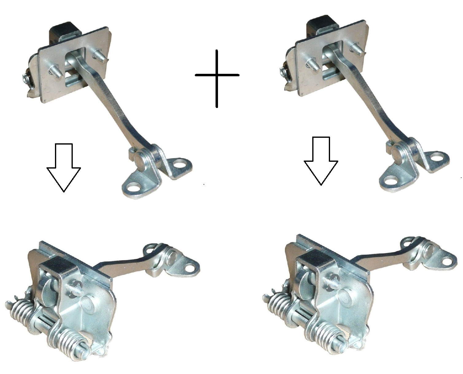 Paire de tirants de porte arriere gauche et droite pour Citroen C5