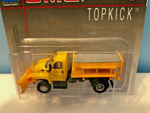 Boley #3014-88 Yellow GMC Topkick Snowplow w/Salt Box Truck (Retired Authentic) - Picture 3 of 7