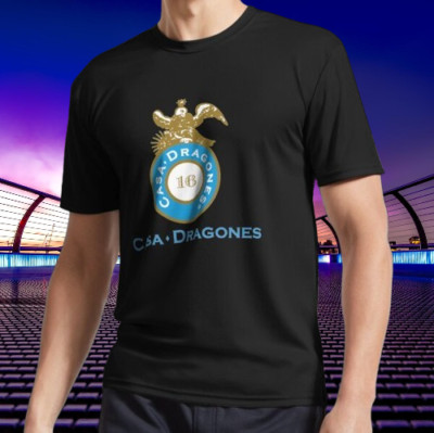 New Shirt Casa Dragones Logo T-Shirt Funny American Usa Unisex Size S-5XL