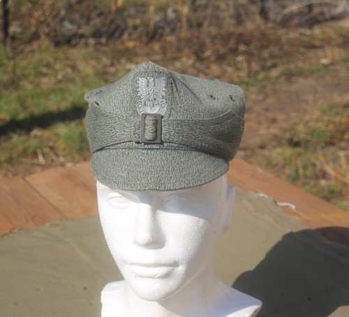 old Polish ARMY FILED CAP POLAND ROGATYWKA MORO 4 corner HAT WARSAW PACT size 53 - Picture 5 of 5