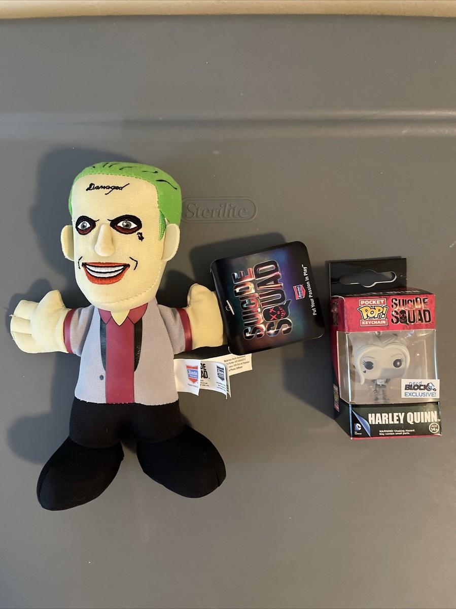 Suicide Squad New Lot Joker Harley Quinn Funk Pop Keychain Plush 