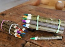 Buntstifte , Natur Buntstifte , Holz Buntstifte , Malstifte , 12 Stück