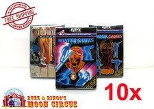 10X CLEAR PLASTIC PROTECTIVE BOX SLEEVE FOR ATARI 2600 EPYX CIB GAMES SIZE H 