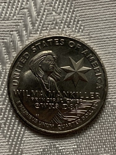 2022 P Uncirculated WIlma Mankiller Chief American Women Quarter Dollar USA Coin - Picture 7 of 10